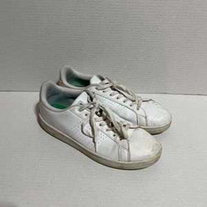 Adidas sneaker Mens Grand Court  White Green Lace Up Athletic Shoe PW787 sz 10